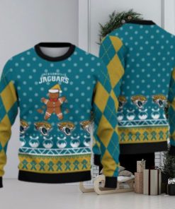 Jacksonville Jaguars Christmas Gingerbread Man Ugly Christmas Sweater Cute Christmas Gift