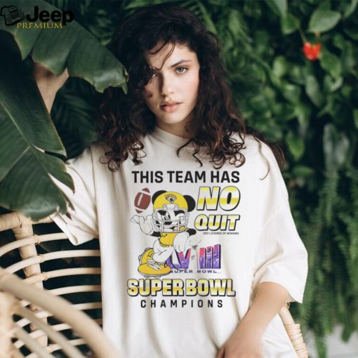 Jacksonville Jaguars Mickey Mouse This Team Has No Quit Super Bowl Champions 2024 shirt