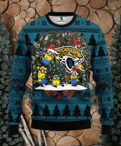 Jacksonville Jaguars Minion Christmas Ugly Sweater