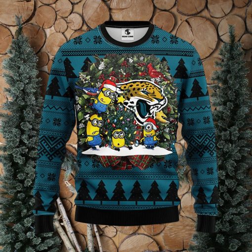 Jacksonville Jaguars Minion Christmas Ugly Sweater