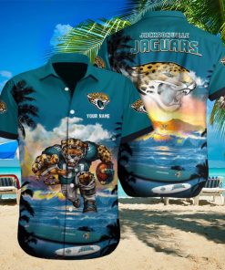 Jacksonville Jaguars NFL Custom Name Hawaiian Shirt Summer Time Gift For Fans