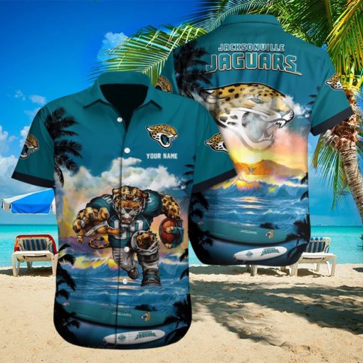 Jacksonville Jaguars NFL Custom Name Hawaiian Shirt Summer Time Gift For Fans