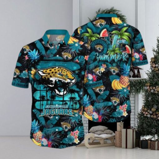 Jacksonville Jaguars NFL Flower Hawaiian Shirt, Jacksonville Jaguars Fan Shirt for Sale