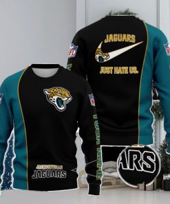 Jacksonville Jaguars NFL Just Hate Us Personalized For Fans Sweater New