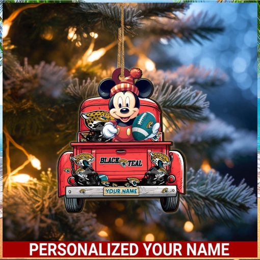 Jacksonville Jaguars NFL Mickey Ornament Personalized Your Name SP12102345ID05