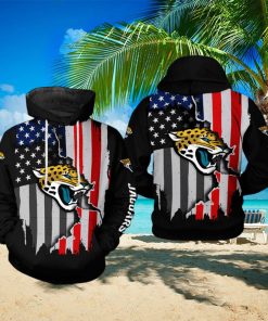 Jacksonville Jaguars NFL US Flag Team 3D Printed Hoodie