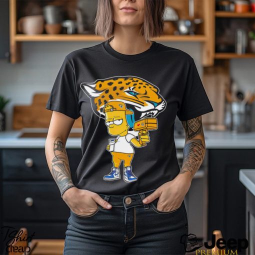 Jacksonville Jaguars NFL X Bart Simpson cartoon shirt