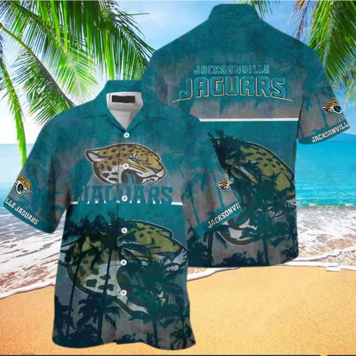 Jacksonville Jaguars Palm Hawaiian Shirt