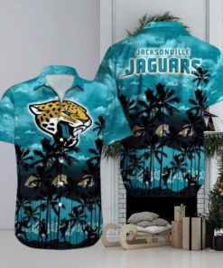Jacksonville Jaguars Palm Tree Design NFL Hawaiian Shirt, Jacksonville Jaguars Apparel