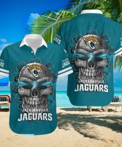 Jacksonville Jaguars Skull Carved Halloween Hawaiian Shirt Gift Men Women