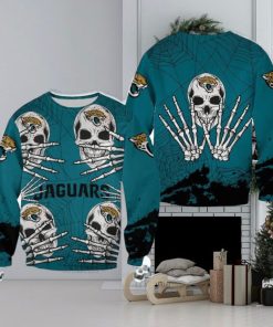 Jacksonville Jaguars Skull Hallowen Caspar Halloween Ugly Sweater For Men And Women Gift Christmas