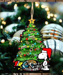 Jacksonville Jaguars Snoopy Peanuts Custom Christmas Ornament Xmas Tree Decorations