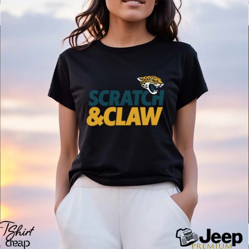 Jacksonville Jaguars scratch claw American foolball logo shirt