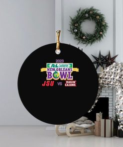 Jacksonville State Gamecocks vs Louisiana Ragin’ Cajuns 2023 New Orleans Bowl Ornament