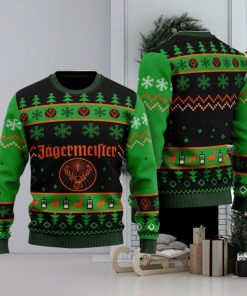 Jagermeister Liqueur Wine Ugly Christmas Sweater Christmas Holiday Gift For Men And Women