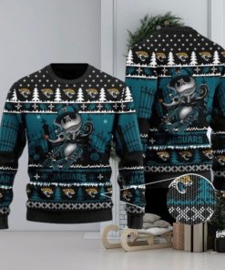 Jaguars Jack Skellington Halloween Knitted Ugly Christmas Sweater