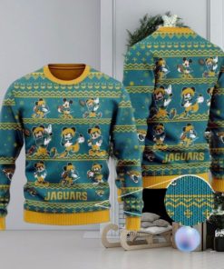 Jaguars Mickey Mouse Knitted Ugly Christmas Sweater