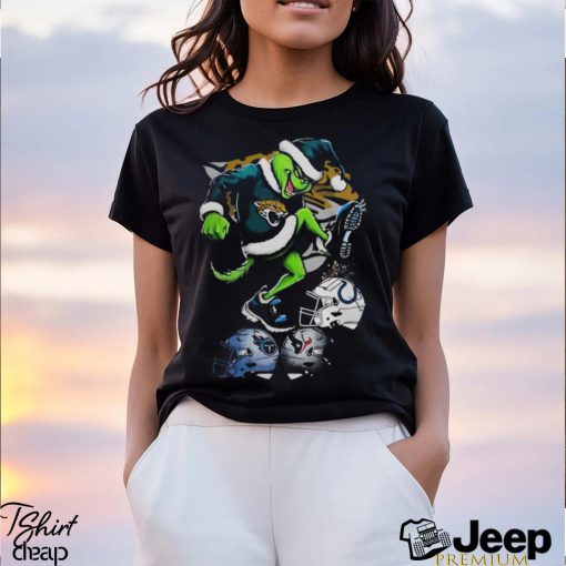 Jaguars Shop The Grinch Jacksonville Jaguars Stomp On NFL Teams Christmas Shirt