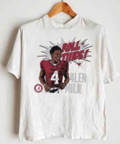 Jalen Milroe Alabama Crimson Tide football roll tide cartoon shirt