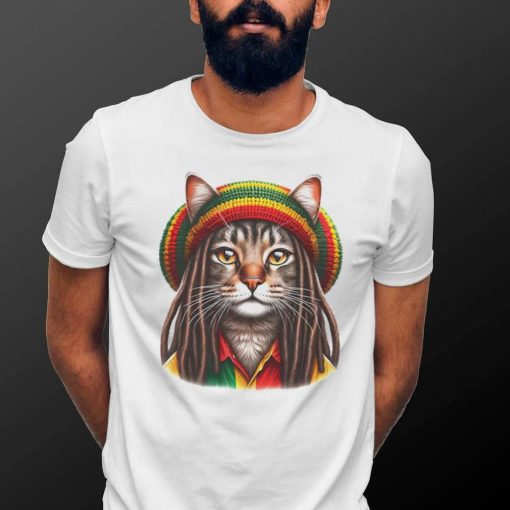 Jamaica Kitty Bob Marley Reggae kitty T shirt