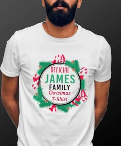 James Christmas Family Men's Women's Kids T Shirt Custom Name Xmas Gift Idea