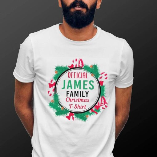 James Christmas Family Men’s Women’s Kids T Shirt Custom Name Xmas Gift Idea