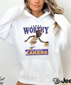 James Worthy Retro Basketball Lakers Team T shirt