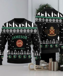 Jameson Puppy Snowflake Pattern Ugly Christmas Sweater Xmas Gift Men And Women Christmas Sweater