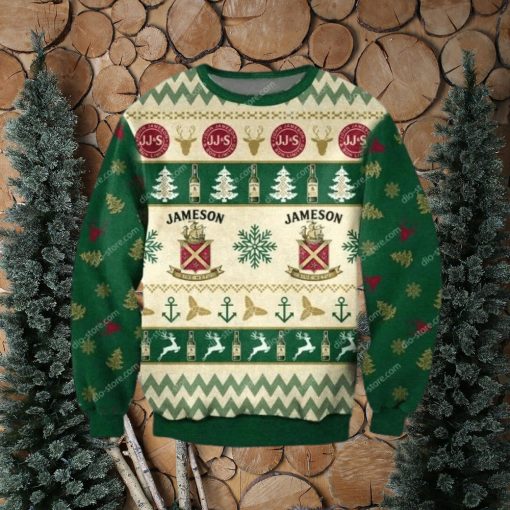 Jameson Whiskey Christmas Ugly Sweater Mens