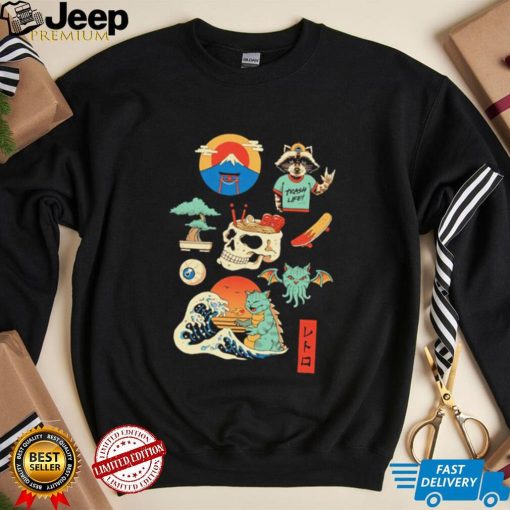 Japan and Japanese retro art shirt