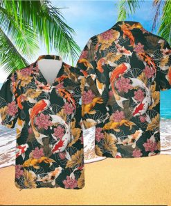 Japanese Koi Fishes Pattern Hawaiian Shirt