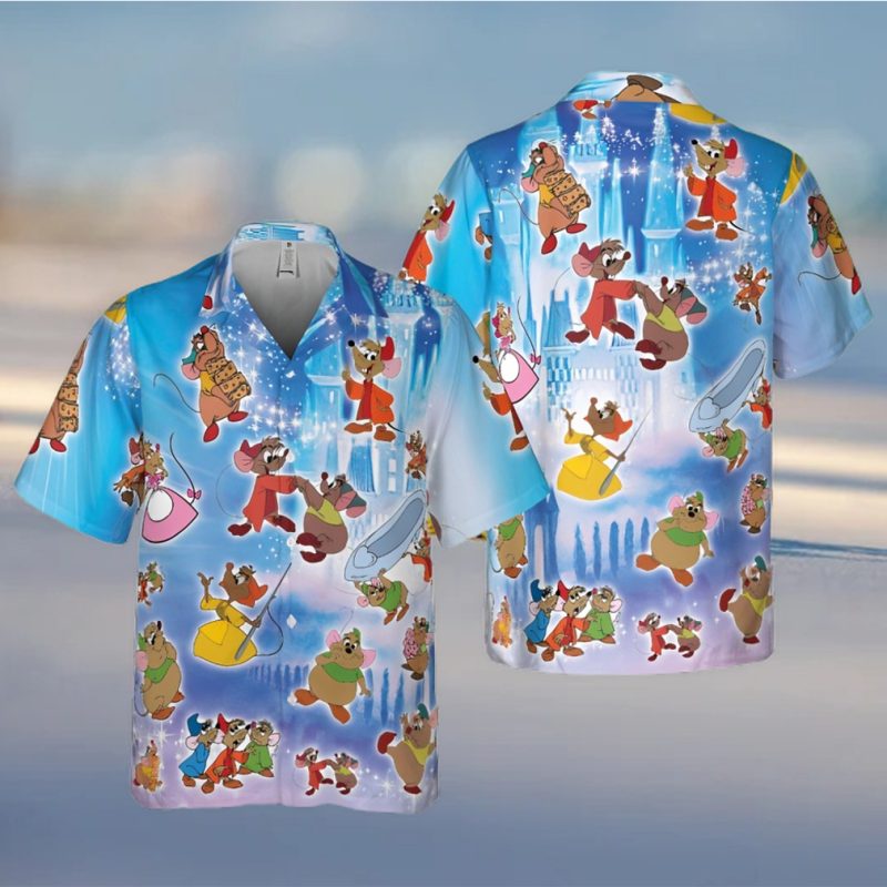 Jaq And Gus Disney Cinderella Hawaiian Shirt