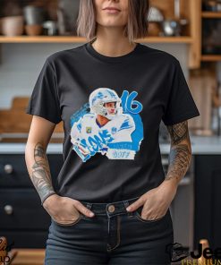 Jared Goff Football Paper Detroit Lions T shirt