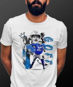 Jared Goff number 16 Detroit Lions football player pose gift shirt