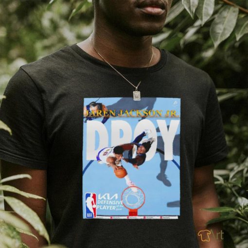 Jaren Jackson Jr. Dpoy KN Defensive Player of the year photo shirt