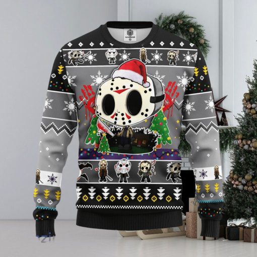 Jason Voorhees Chibi Amazing Gift Ugly Christmas 3D Sweater Christmas Gift For Men And Women