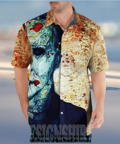 Jason Voorhees Michael Myers Half Face All Over Print Hawaiian Shirt