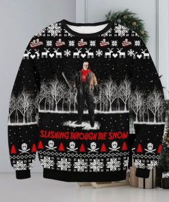 Jason Voorhees Slashing For Christmas Gifts 3D Printed Ugly Christmas Sweater