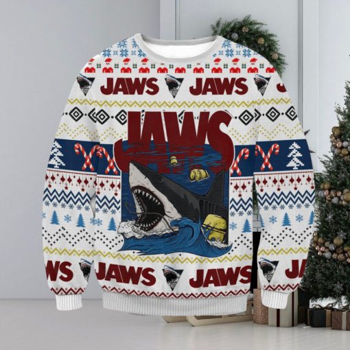 Jaws Christmas Ugly Wool Knitted Sweater