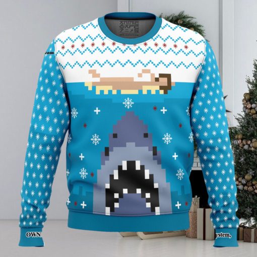 Jaws Ugly Xmas Wool Knitted Sweater