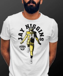 Jay Higgins Iowa Hawkeyes football cartoon T shirt