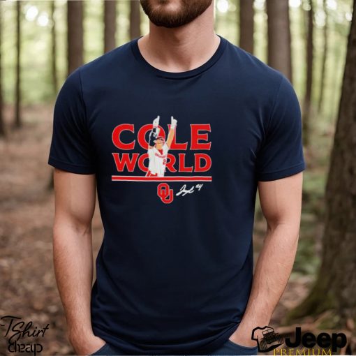 Jayda Coleman Cole World Oklahoma Softball signature shirt