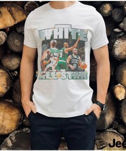 Jayson Tatum Wearing Derrick White For All Star 2024 Shirt