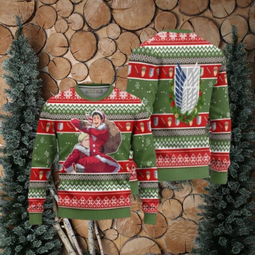 Jean Kirstein Attack on Titan Anime Ugly Christmas Sweater Xmas Gift