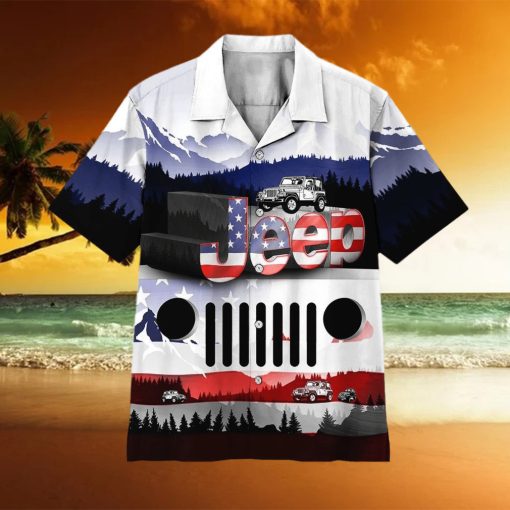 Jeep American Flag Hawaiian Shirt Unisex Adult Hw6107 hawaiian shirt