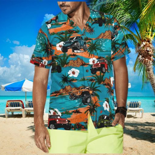 Jeep Car Retro Summer Hawaiian Shirt