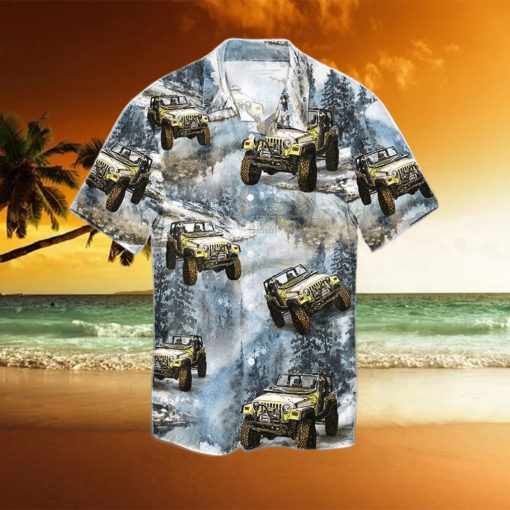 Jeep In The Forest Hawaiian Shirt Unisex Adult