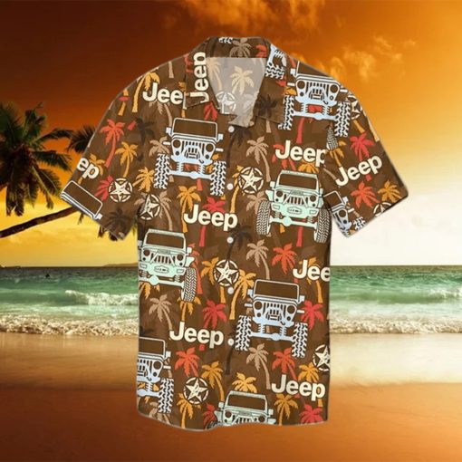 Jeep Palm Tree Hawaiian Shirt