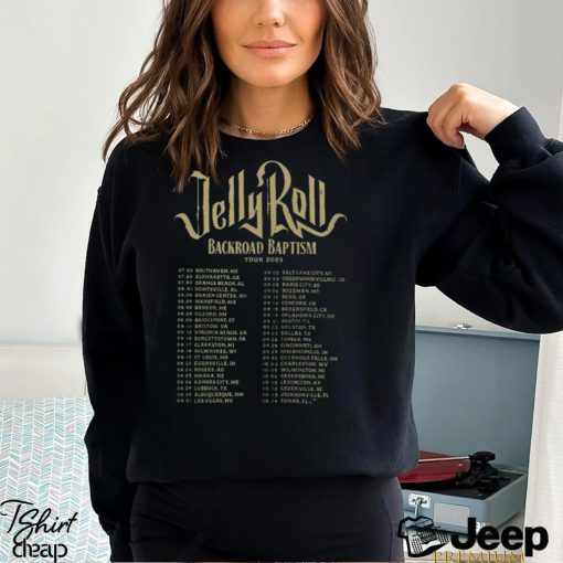 Jelly Roll 2023 Tour Shirt Backroad Baptism Classic Unisex