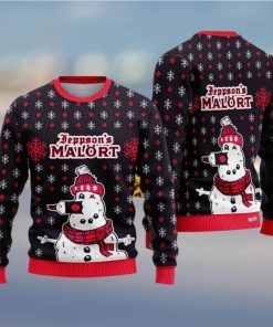 Jeppson’s Malort Snowman Ugly Christmas Sweater